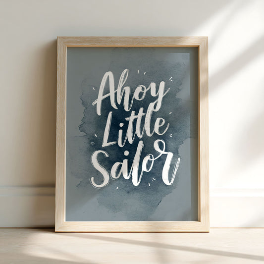 Vintage Watercolour Quote Nursery Wall Art