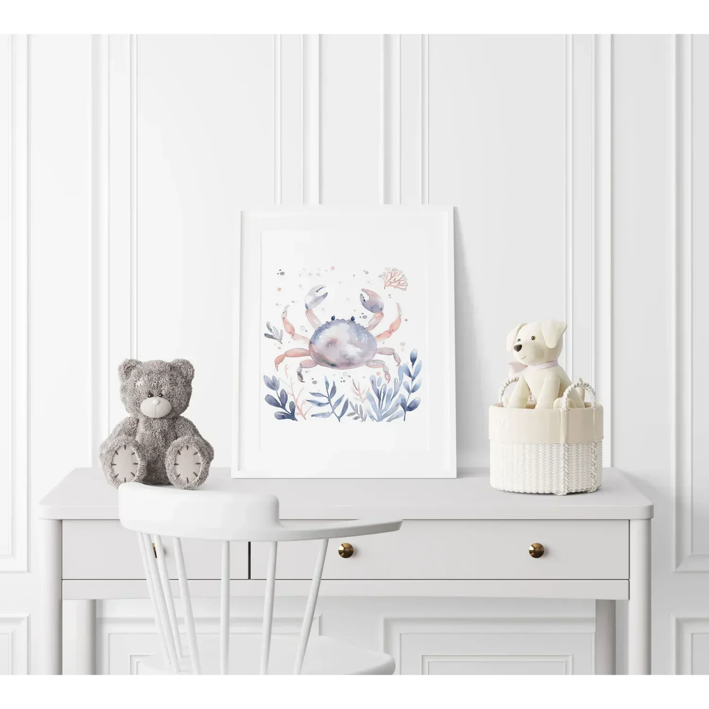 Blue Crab Nursery Wall Art - Print