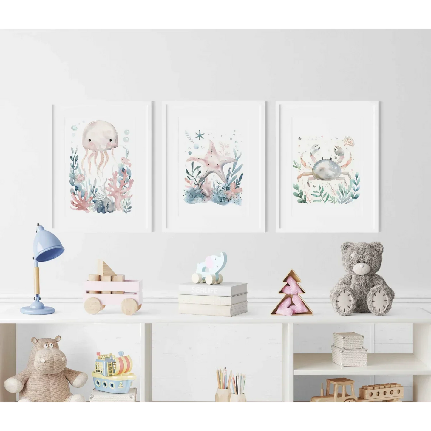 Crab Nursery Wall Art Print