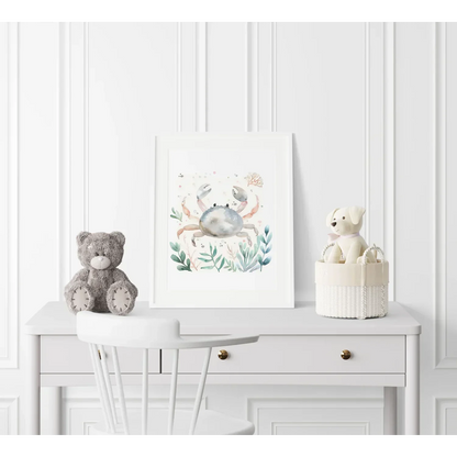 Crab Nursery Wall Art Print - Print