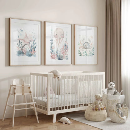 Crab Nursery Wall Art Print