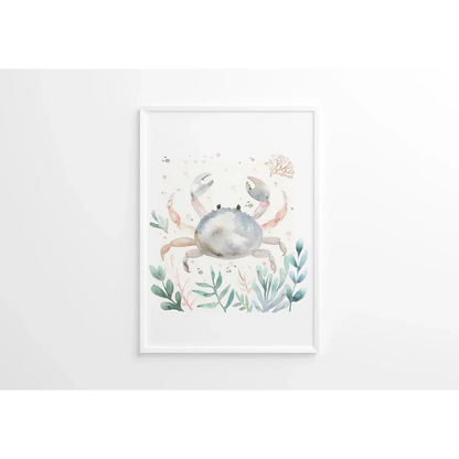 Crab Nursery Wall Art Print - Print