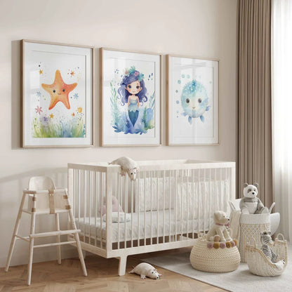 Magical Mermaid Nursery Wall Art