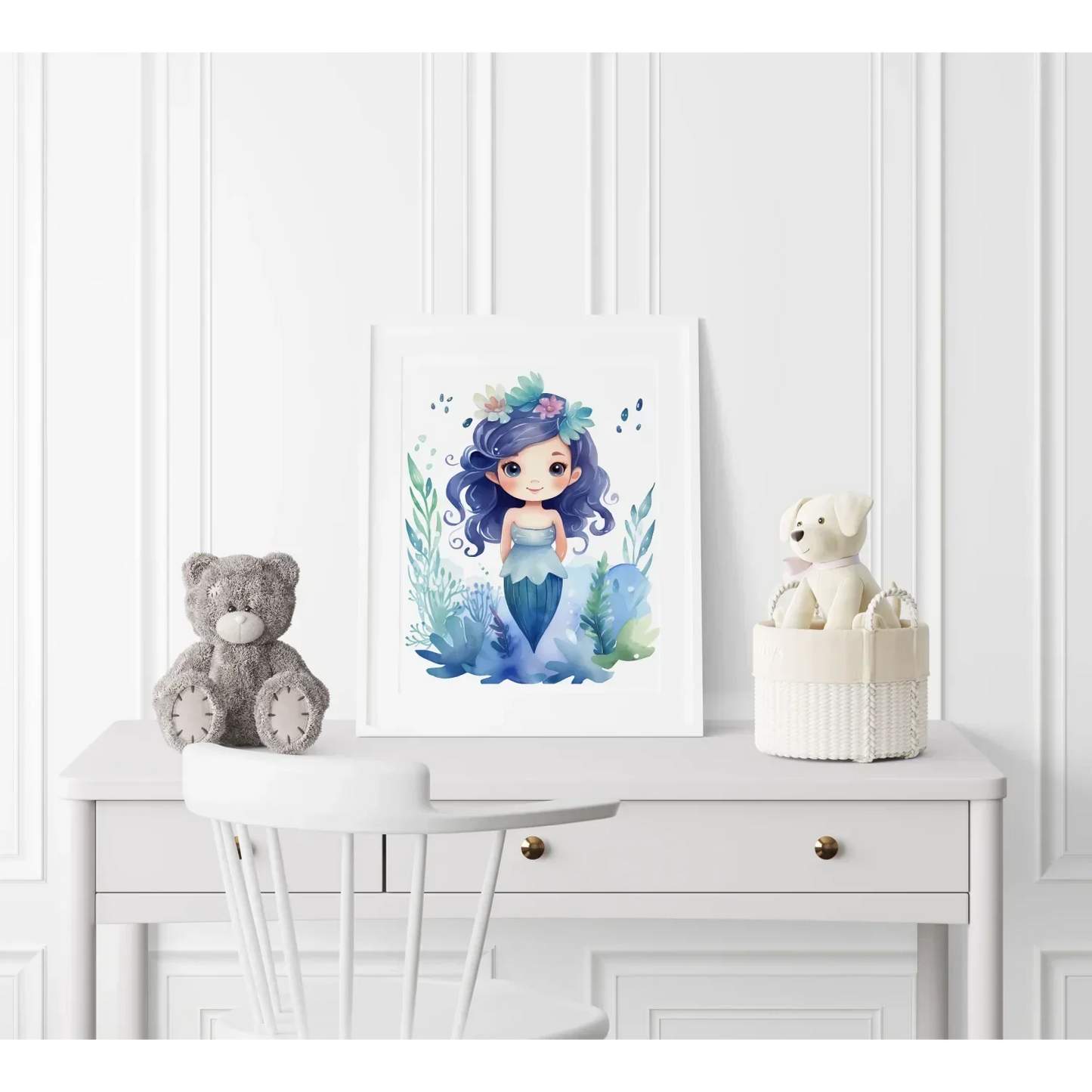 Magical Mermaid Nursery Wall Art - Print