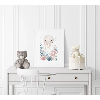 Octopus Nursery Wall Art - Print