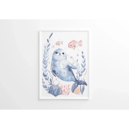 Seal Nursery Wall Art - Print