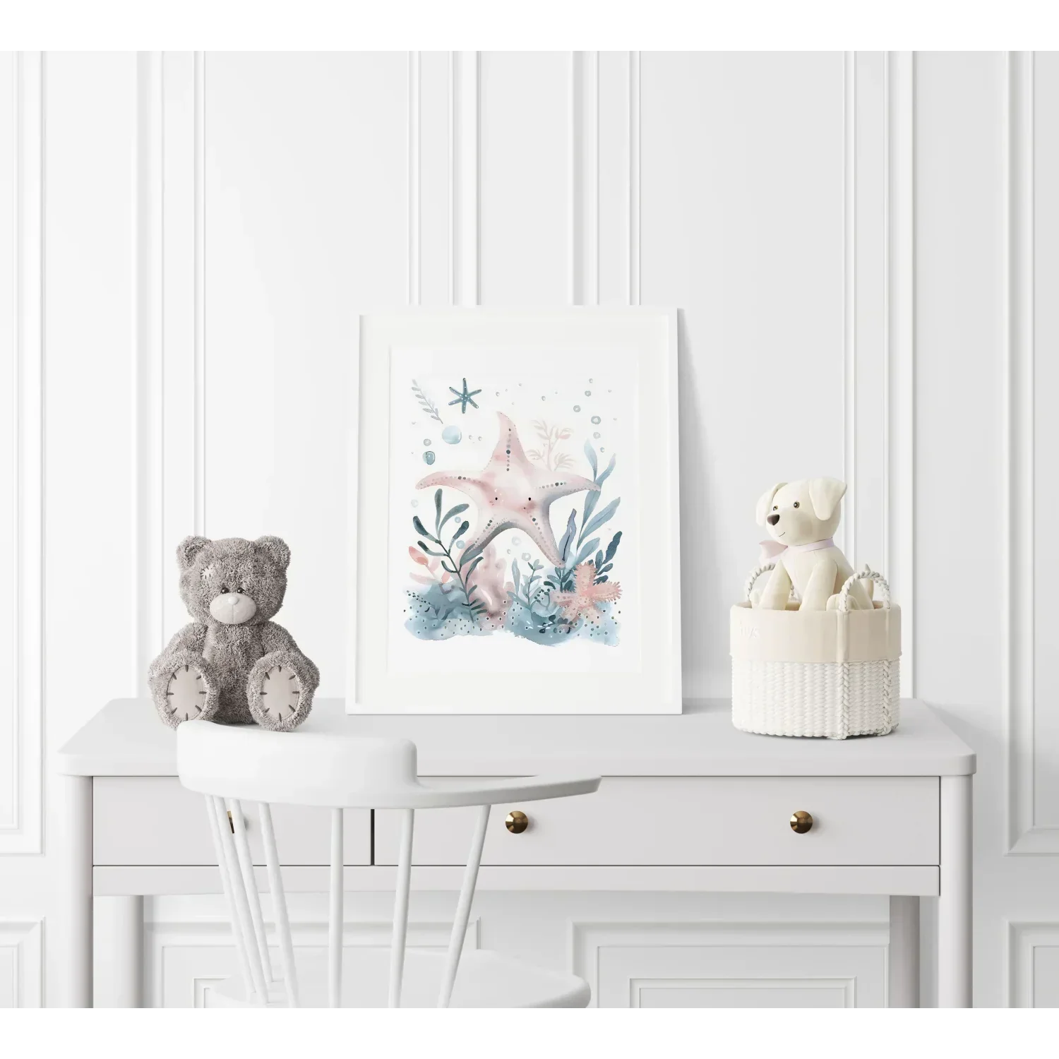 Starfish Nursery Wall Art - Print