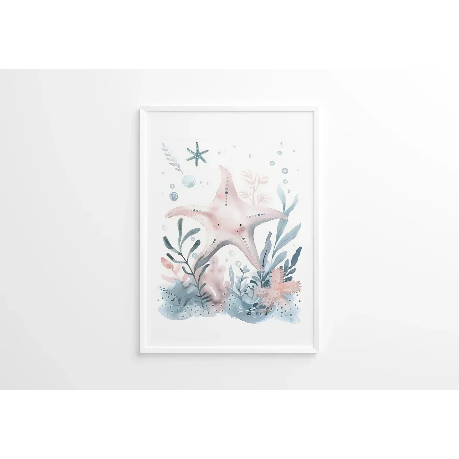 Starfish Nursery Wall Art Print - Print