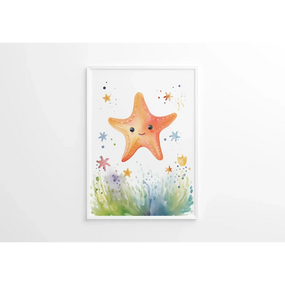 Sunny the Starfish Nursery Wall Art Print - Print