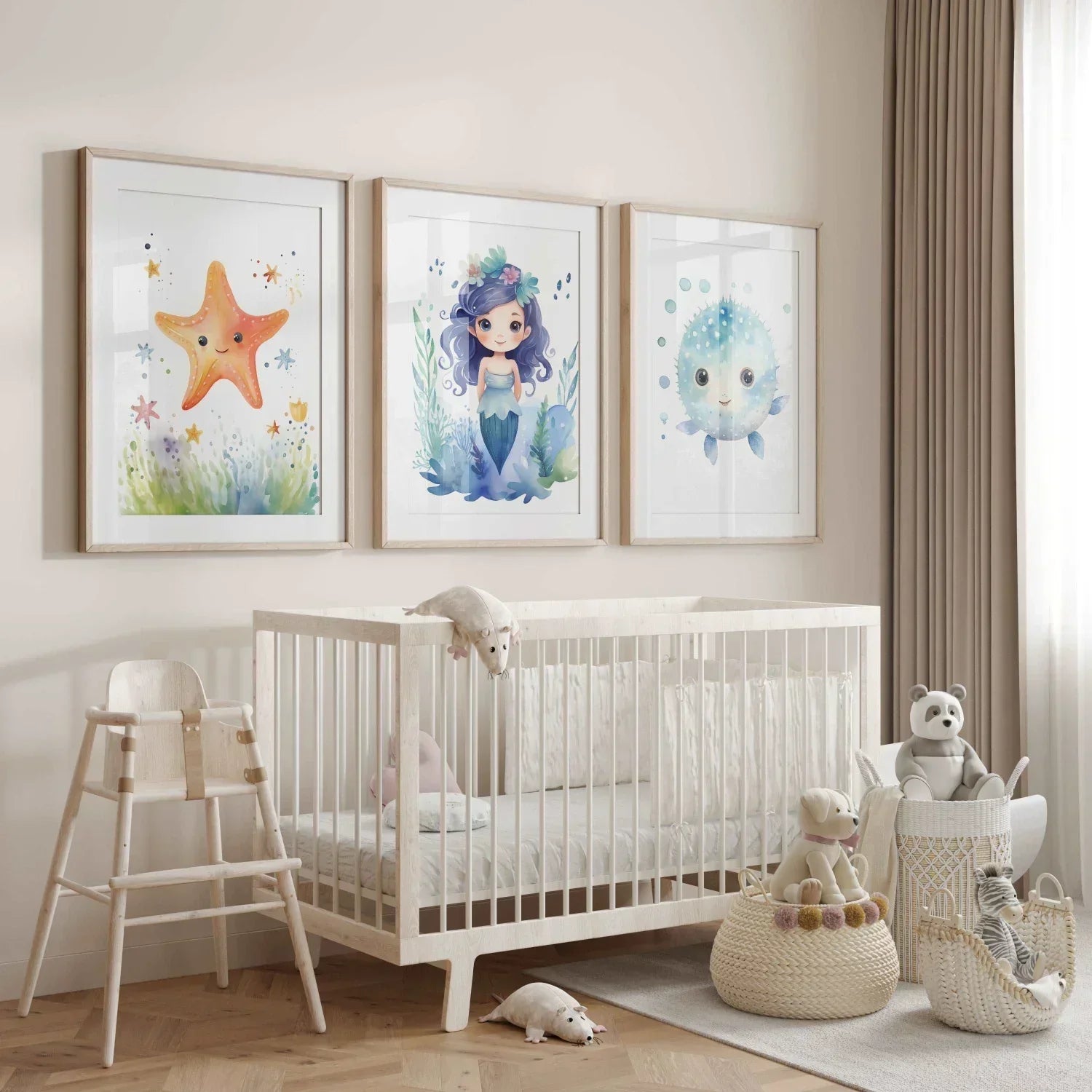 Sunny the Starfish Nursery Wall Art Print