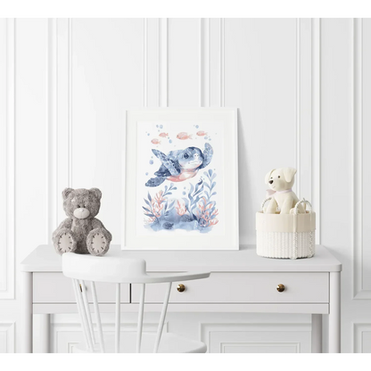 Turtle Nursery Wall Art - Print